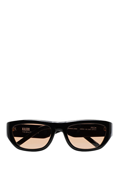 Kaleos Prim Black Orange Acetate Unisex Sunglasses