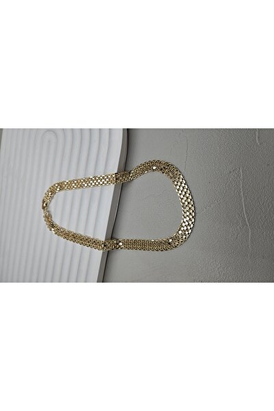 AURA Gold rengi choker kolye