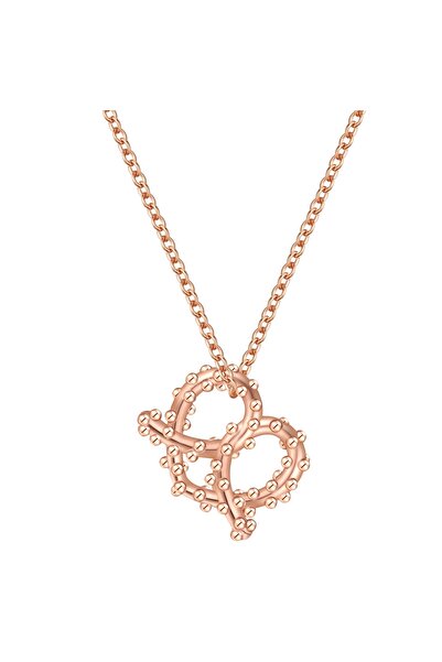 Glanzstücke München Silberhalskette Kette mit Anhänger Sterling Silber roségold