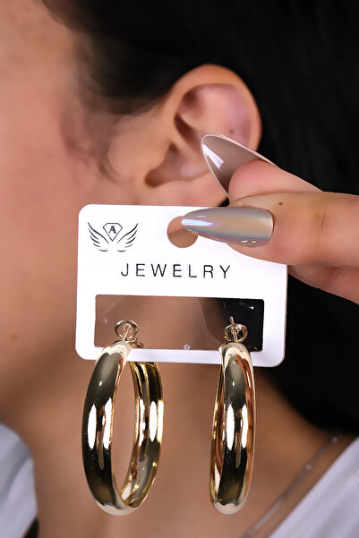 LOWEN AKSESUAR حلق نسائي ذهبي اللون