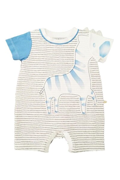 Dumledo بذلة أطفال للأولاد باللون الأزرق مع رسومات الحمار الوحشي