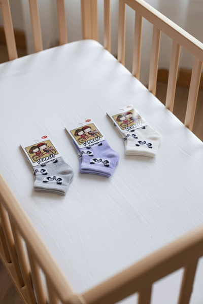 Çehreli 3 Pairs of Baby Socks | |   Patterned Baby Socks