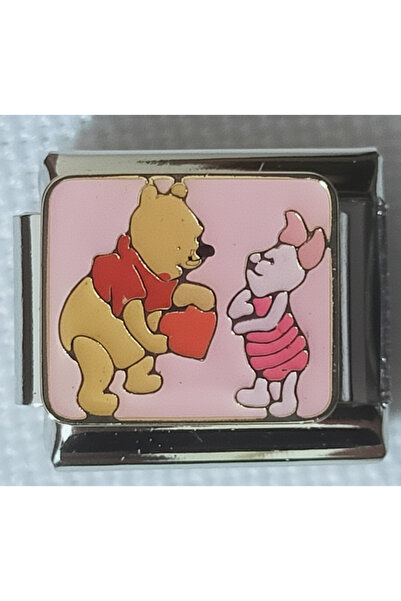 SATIYU BUTİK مجموعة أساور إيطالية من الفولاذ المقاوم للصدأ بتصميم شخصيات كرتونية لطيفة - ملونة وممتعة