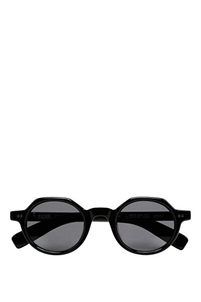 Kaleos Arnaz Black Acetate Unisex Sunglasses
