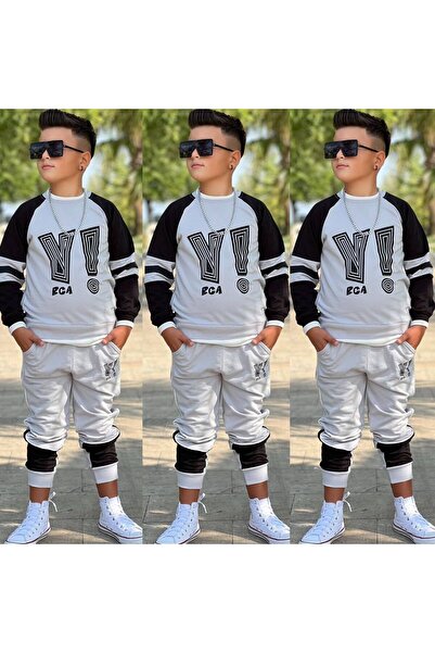 KOKOŞ BEBEK Boy's Stylish Printed 2-Piece Set - Age 2/12 - 31519