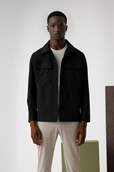 Isaora Regular Fit Classic Collar Buttoned Water Repellent Jacket Men's Jacket Isr70280