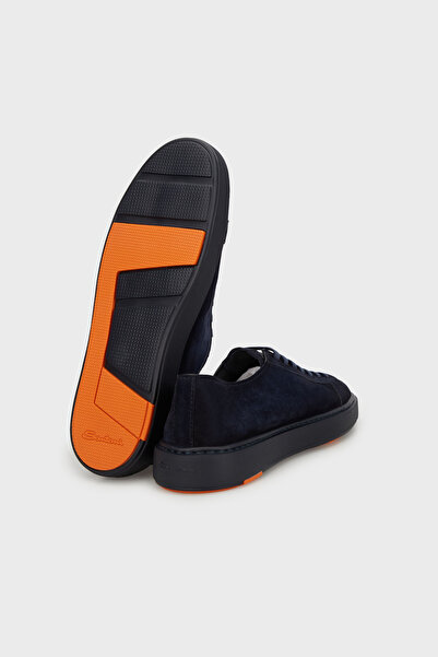 Santoni Suede Lace-Up Casual Shoes Men's Shoes Mbcd21571Ocacaolu60