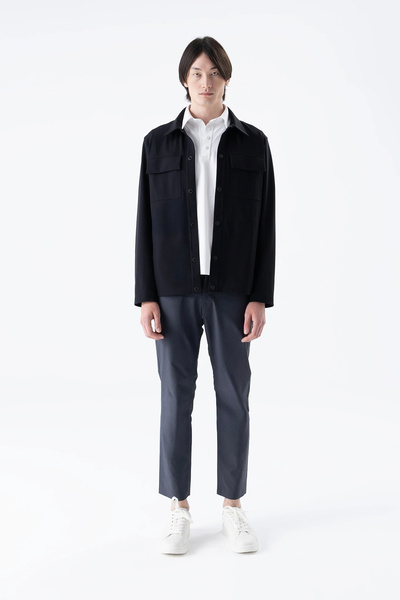 Isaora Regular Fit Classic Collar Buttoned Water Repellent Jacket Men's Jacket Isr7028 Navy