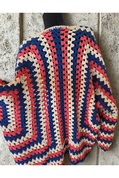 lupi Knitted Design Hexagon Cardigan