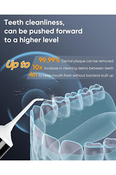 mysmile LP221 جهاز تنظيف الأسنان بالماء اللاسلكي القابل للتعقيم بالأشعة فوق ا...