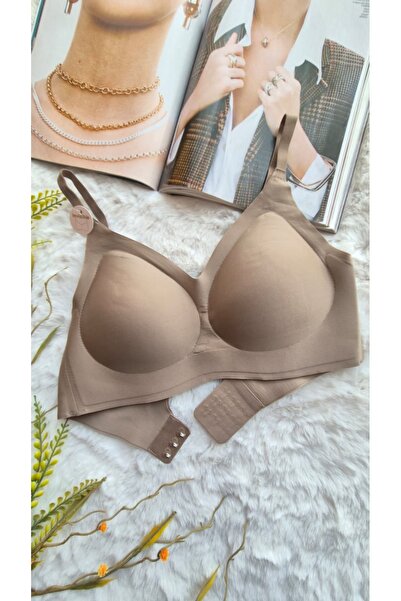 HS İÇ GİYİM Women's Underwire-Free Supportless Ghost Bra (Removable Pad)