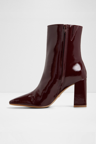 Aldo VELLAMO - Kadın Bordo Blok Topuklu Fermuarlı Şık Bot