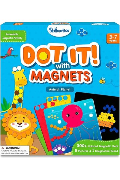 Generic Dot It with Magnets - Animals, Repeatable Art for Kids, Mess-Free, Craft Kits, DIY Creative Activity