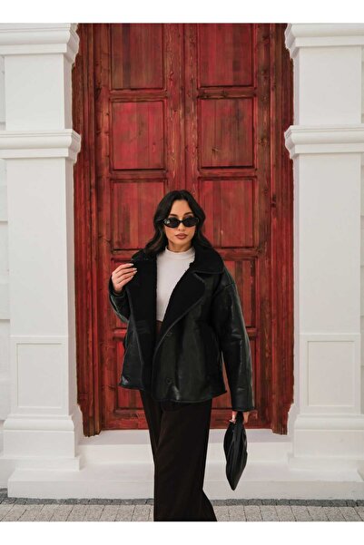 MODA DURAĞI Μαύρο παλτό υψηλής ποιότητας