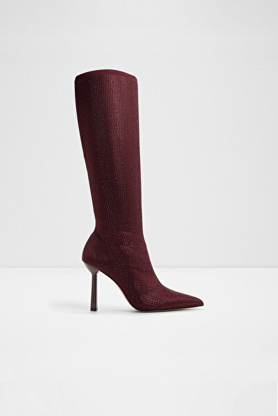 Aldo INNEZ - Kadın Bordo İnce Topuklu Fermuarlı Çizme