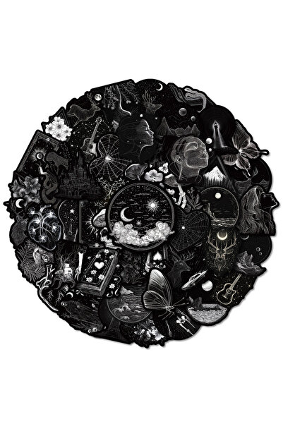 Choice 50PCS Cool Black Fantasy Aesthetics Series Graffiti Stickers for Bicyc...