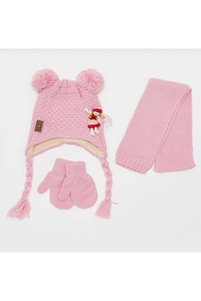 laviyonsa Scarf Beanie Gloves Baby Set