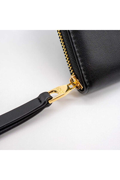 VERSACE JEANS COUTURE WOMEN'S BLACK WALLET - SAFFIANO