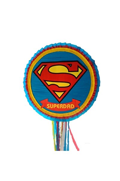 OEM Pinata SuperDad, Diametru 42cm + Bat, Pinata Superman, pentru tatici