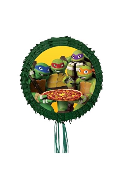 OEM Pinata Teenage Mutant Ninja Turtles rotundă, diametru 42 cm + băț