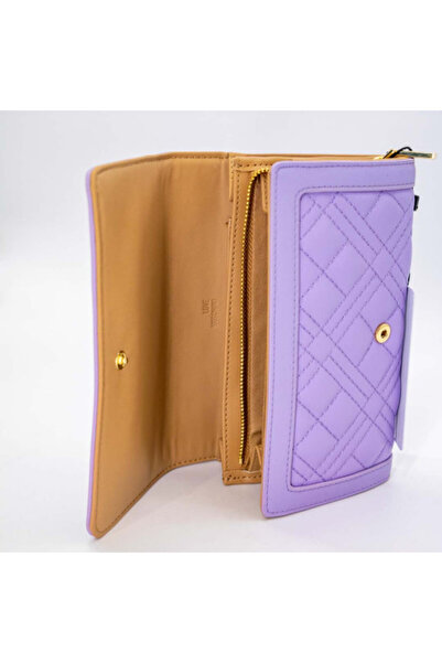 Love Moschino WOMEN'S WALLET – PURPLE WALLET QUILTED