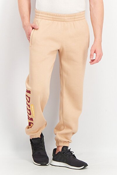 adidas Men Sportswear Fit Printed Sweatpants, Beige
