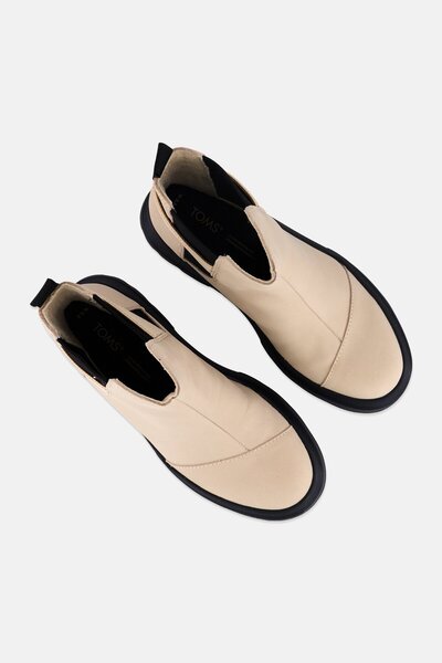 Toms Women Alpargata Combat Slip On Ankle Boots, Beige