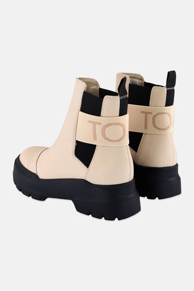 Toms Women Alpargata Combat Slip On Ankle Boots, Beige