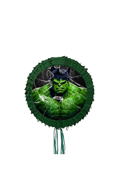 OEM Pinata Hulk rotundă, diametru 42 cm + băț