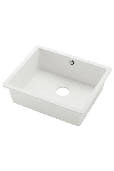 hobiurun Tek gözlü eviye, beyaz, 56x46 cm