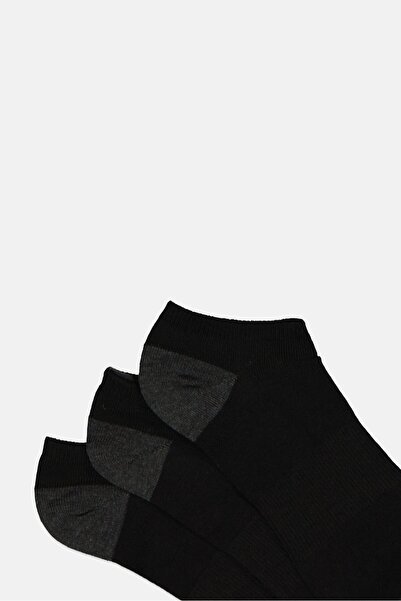 SKECHERS Men 6 Pairs Brand Logo Ankle Sock, Black