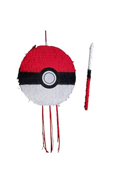 OEM Pinata Pokemon Ball Diametru 42 cm, Pikatchu Pinata + Liliac, Pokeball
