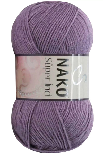 ahsun 1 piece super pearl hand knitting yarn 100 gr light plum 6684