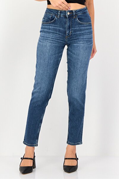 Reiko Women Tapered Fit Washed Stretchable Jeans, Blue