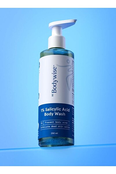 Be Bodywise غسول الجسم بحمض الساليسيليك بنسبة 1% - جل استحمام مضاد لحب الشباب، 250 مل