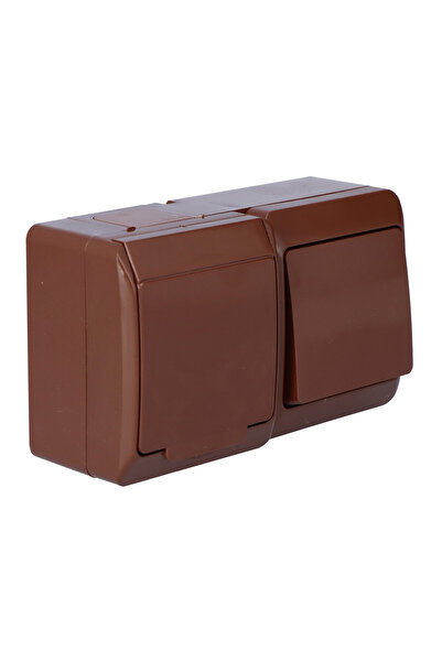 Other Priză de suprafață din bronz IP44, întrerupător unipolar, HERMES