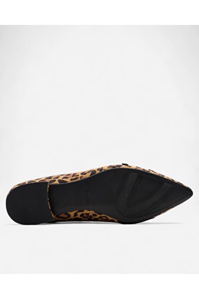 CLARKS Sensa15 Strap Leopard Suede Kadın Kahverengi Babet 26183127