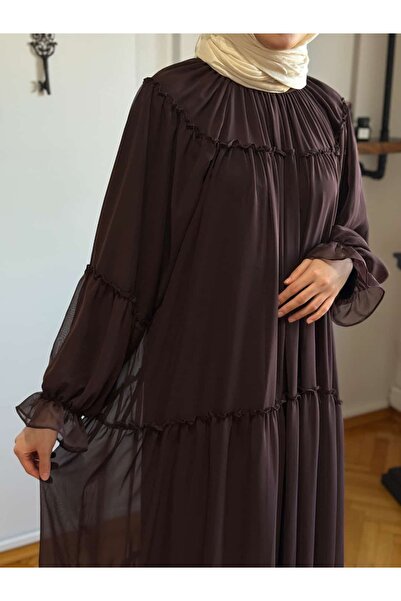 Navra فستان شيفون بأكمام راجلان 1005 |   فيندل