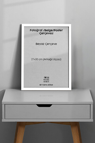 birkareatolye Duvara Asılabilir 21x30 Cm A4 Boyutu Resim Poster Belge Evrak F...