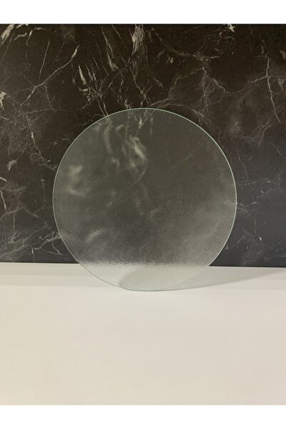 Saban قطر 27 سم - زجاج مصقول، شفاف - لوح تقطيع - وعاء تقديم