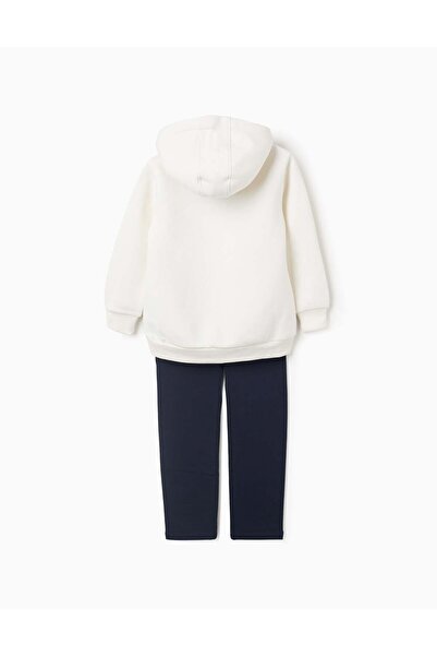 Ziddy Set Hooded Sweatshirt + Leggings for Girls 'Art College', Beige/Blue