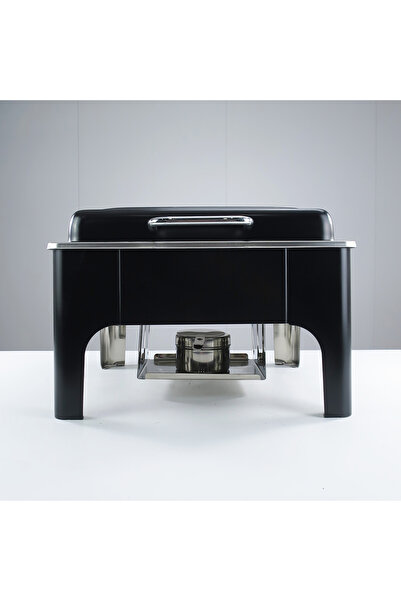 AL-HAMAMMI Square buffet warmer with large glass cover for hotels and restaurants (6 liters)