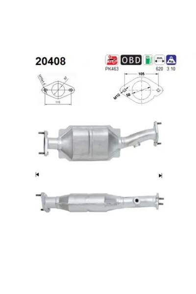 As Catalizator Ford Mondeo 3 2000-2007