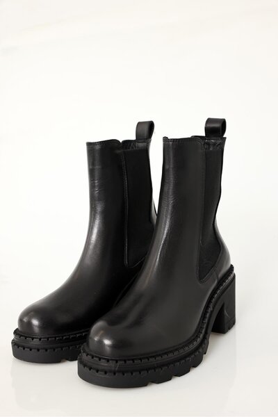 5in1Canpolat Black High-Top Cheslea 25260