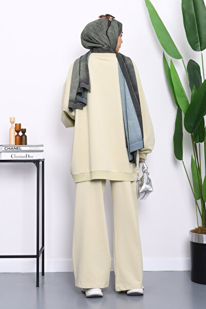İmajButik Pastel Green Two Thread Oversize Pants Suit