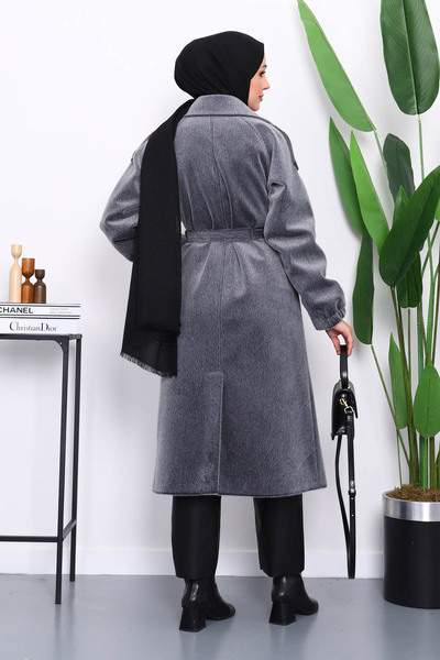 İmajButik Καπέλο ανγκόρα με καπνιστό διπλό γιακά με ζώνη