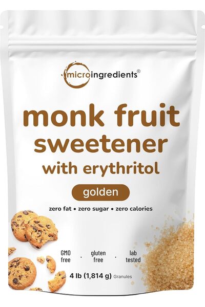 Micro ingredients مُحلي فاكهة الراهب الذهبي مع إريثريتول، 4 أرطال
