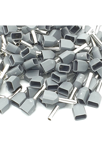 Other 100 buc Terminale izolate pentru cablu, 0,75 mm, gri, cu dublă etanșare, sertizare