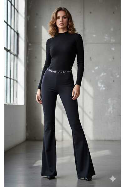 Sıvoza KADIN İSPANYOL PAÇA KUŞGÖZLÜ TOPARLAYICI TAYT