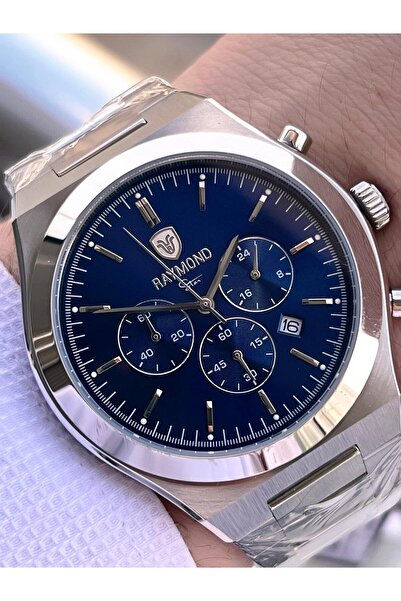 Raymond Special Steel Cord for Engagement and Grooms 2 Years Warranty 5 Atm Men's Wristwatch+Bracelet Rmd.17